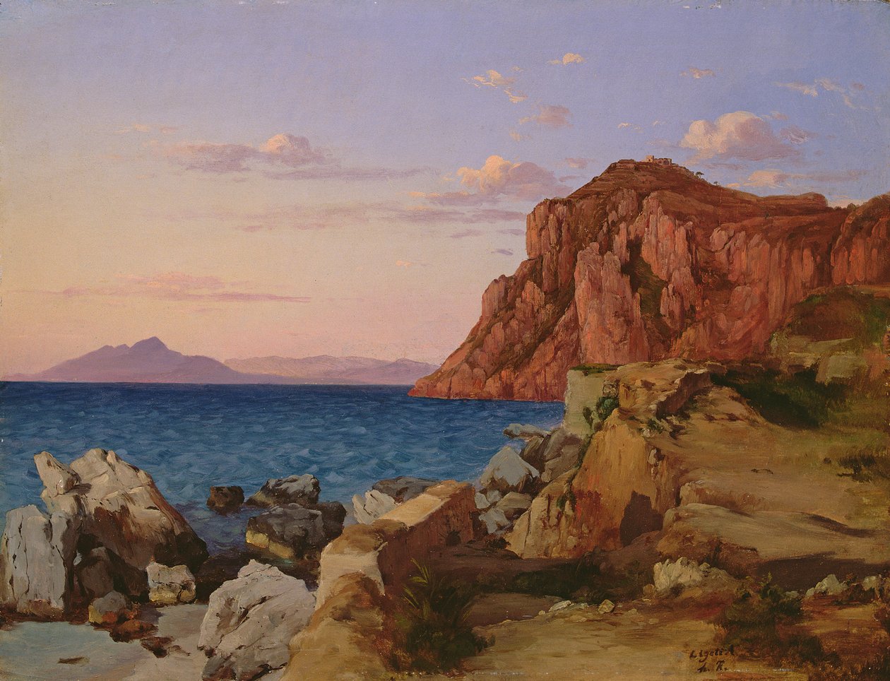 Kayalık Manzara, 19. yüzyıl by Antal Ligeti