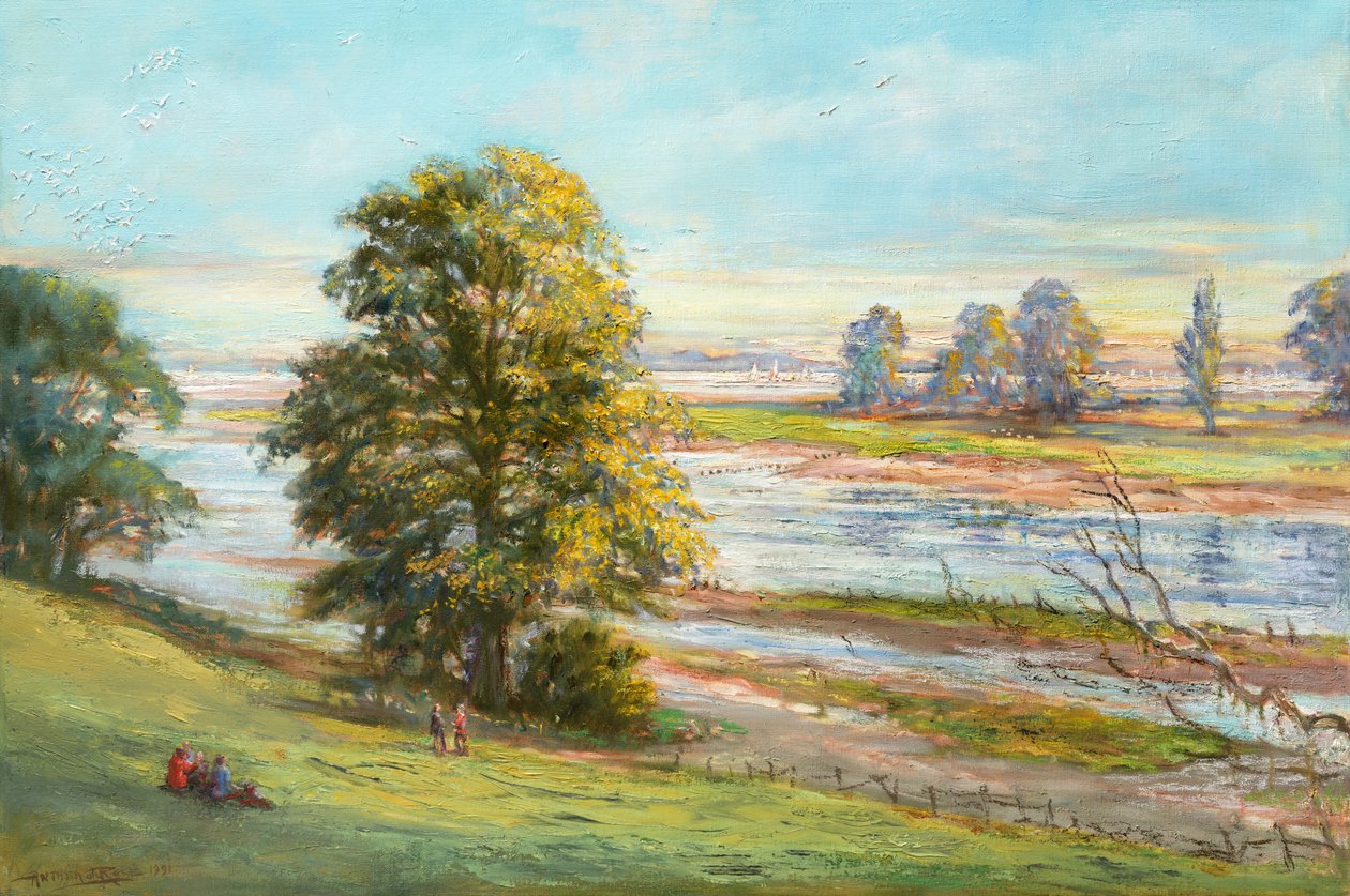 Woodbridge, Suffolk yakınlarındaki Martlesham Creek by Anthea Durose