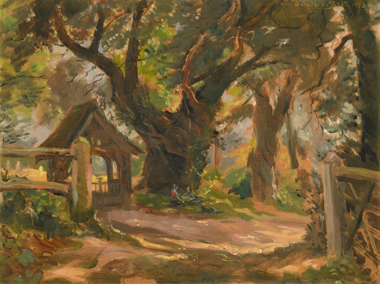 Lych Kapısı, Wherstead Kilisesi (Cor & Emma Visser'in mezar yeri) by Anthea Durose