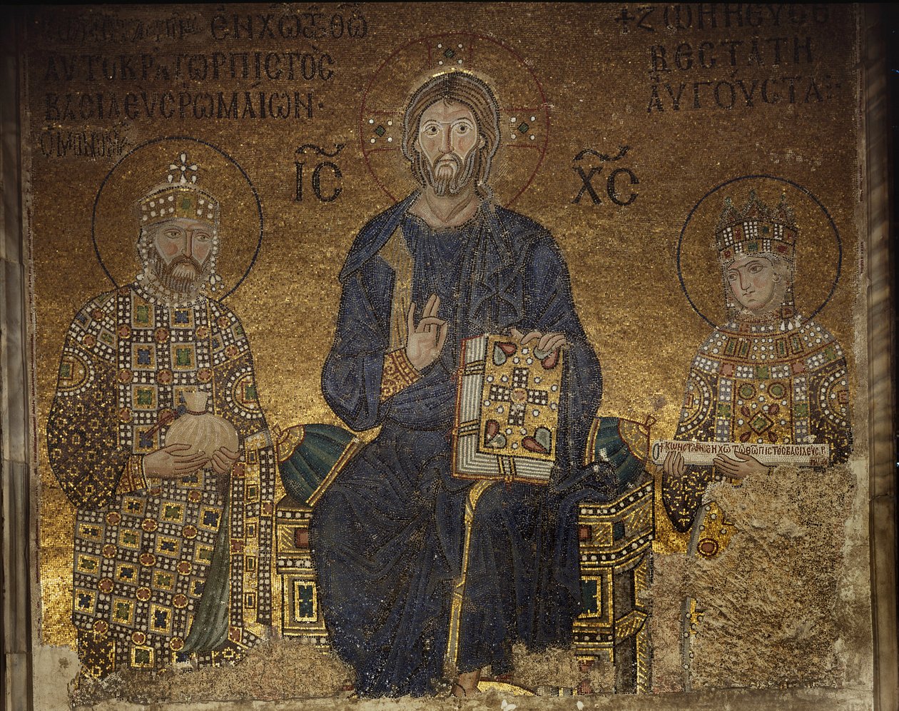 Zoe Mozaiği by Anthemius of and Miletus Isidore of Tralles