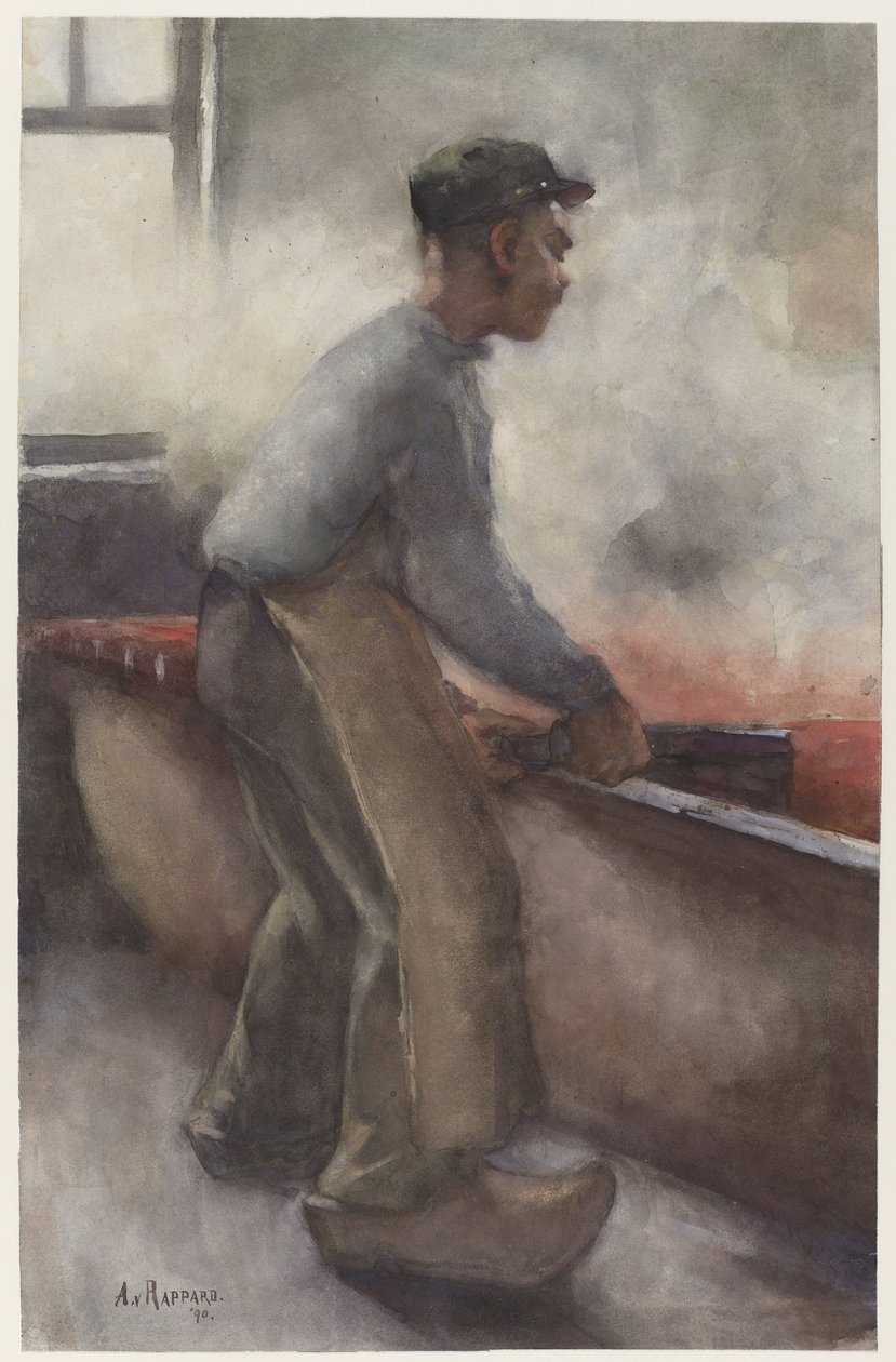 bir kazıyıcı by Anthon Gerhard Alexander van Rappard