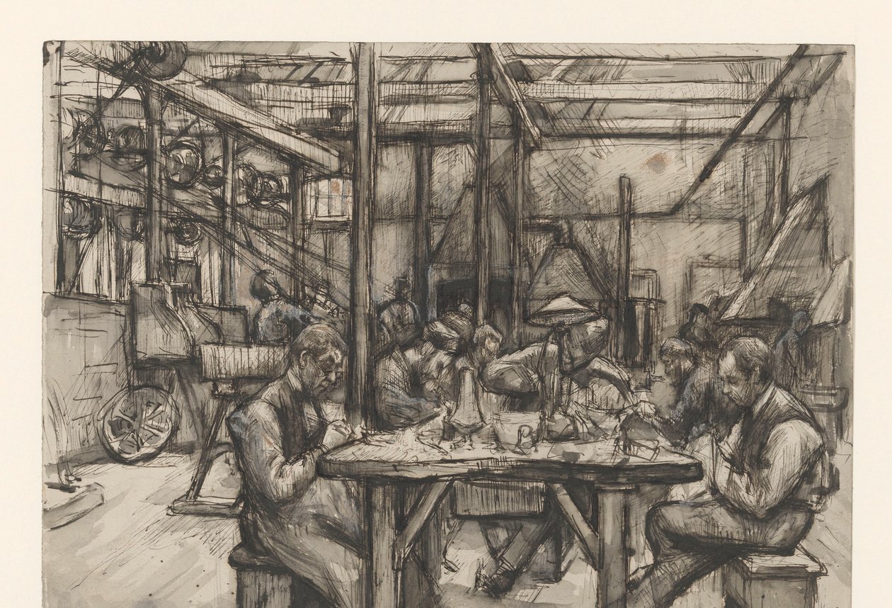 Begeer'in gümüş fabrikasında atölye by Anthon Gerhard Alexander van Rappard