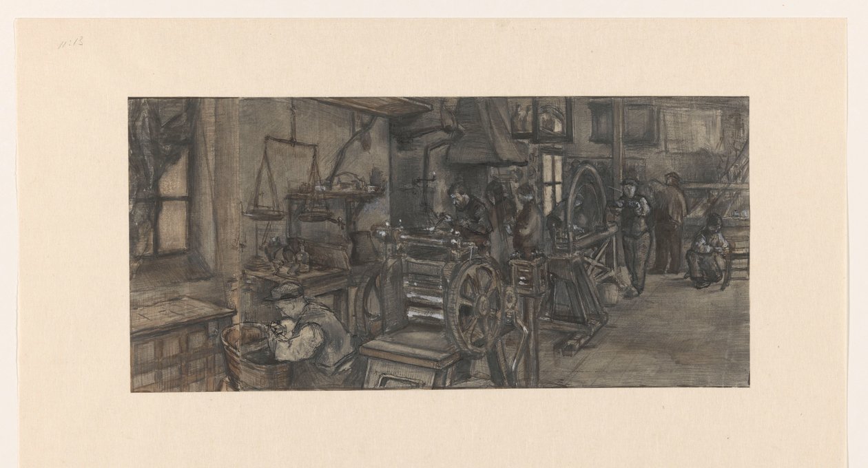 gümüşçü dükkanı by Anthon Gerhard Alexander van Rappard