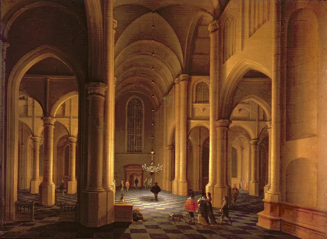 Kilise İçi by Anthonie Delorme