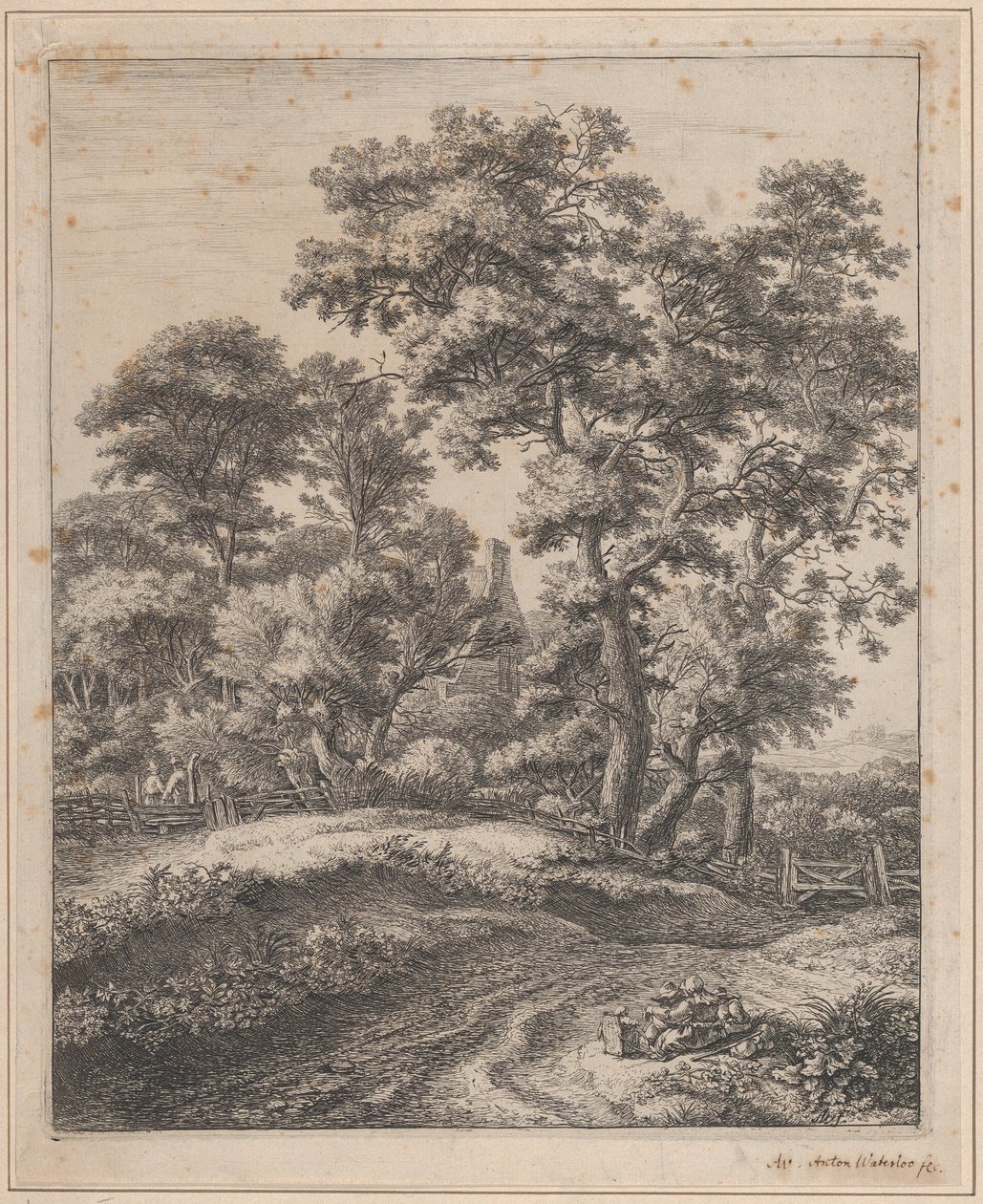 Dinlenen Bir Anne ve Çocukları, 17.yy. by Anthonie Waterloo