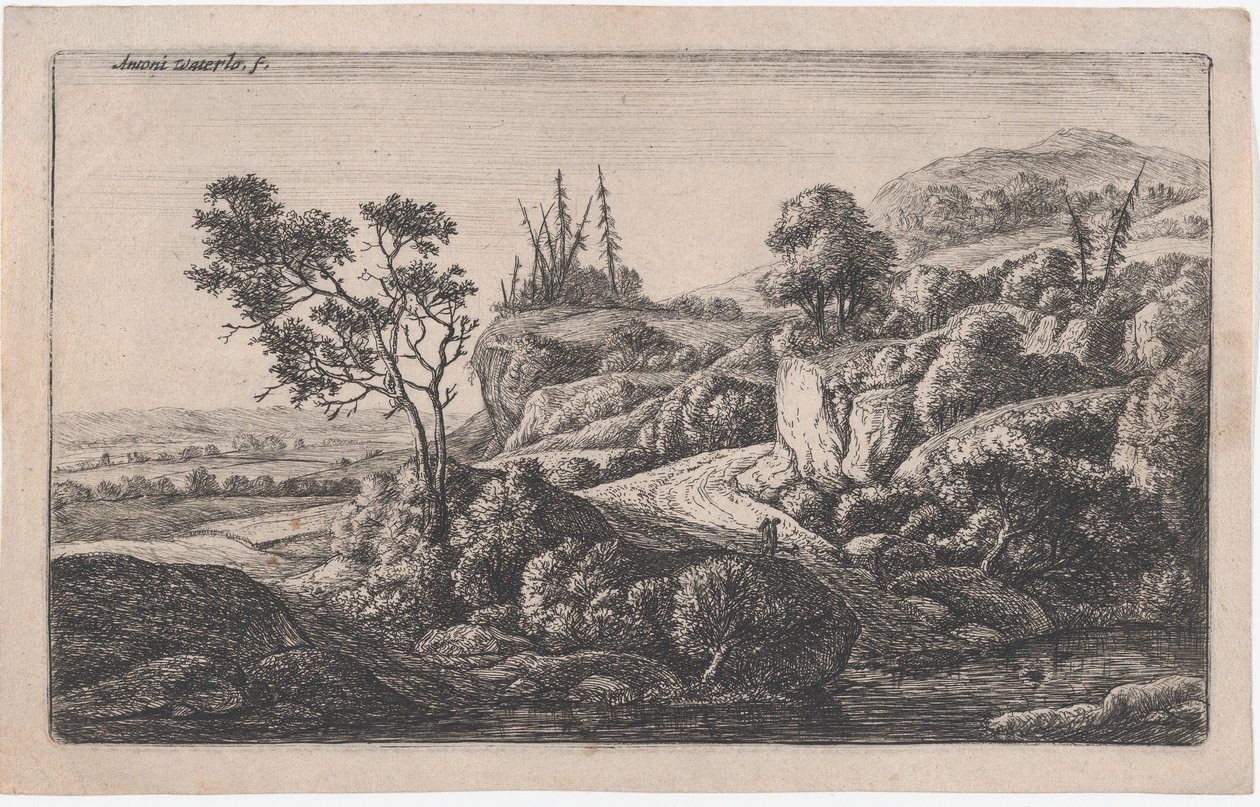 Dereye Giden Yollar, 17. yüzyıl. by Anthonie Waterloo
