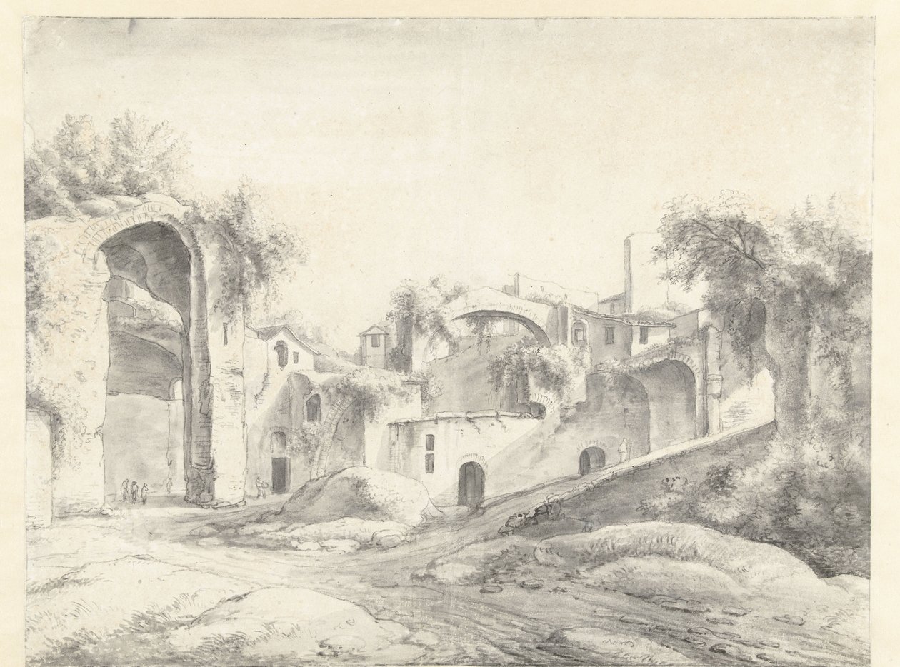 Roma'daki Diocletianus Hamamlarının Kalıntıları by Anthonie Waterloo
