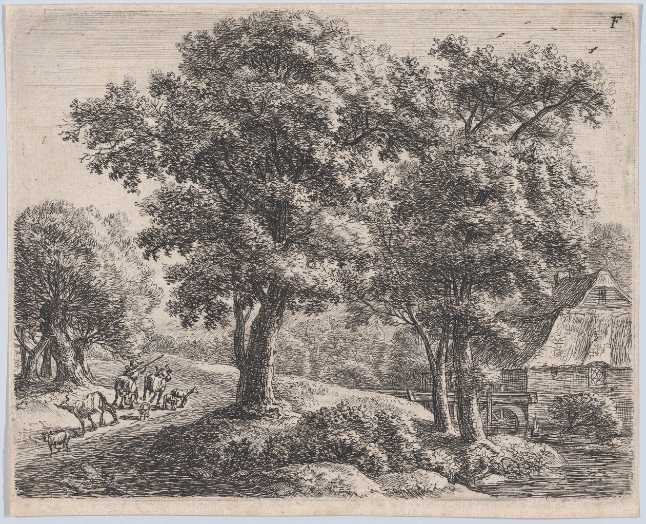 Çoban ve Değirmen, 17. yüzyıl. by Anthonie Waterloo
