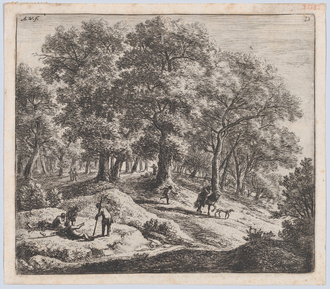 Avcılar, 17. yüzyıl. by Anthonie Waterloo