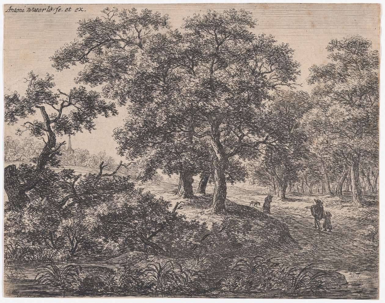 Üç Ağaç, 17. yüzyıl. by Anthonie Waterloo