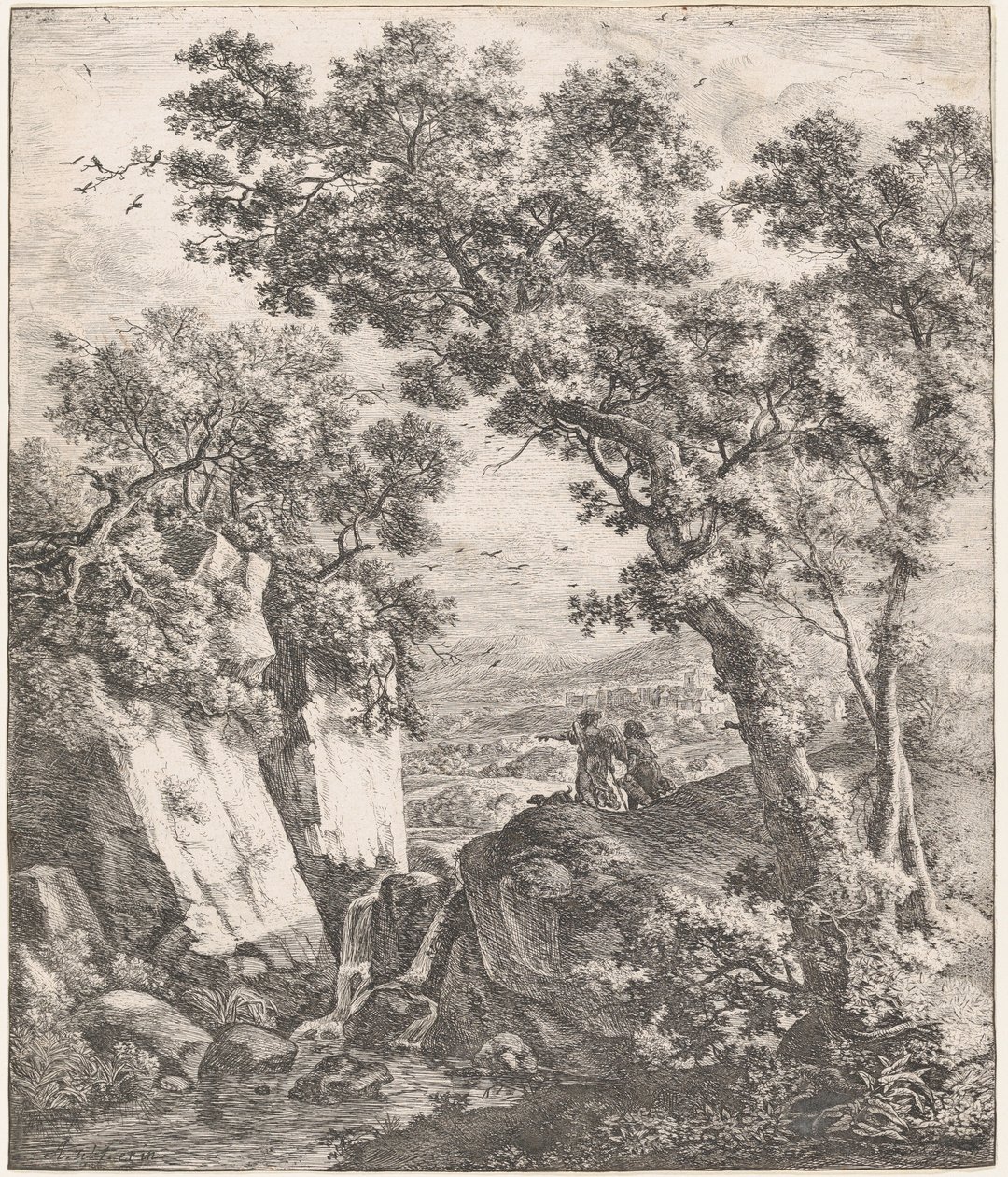 Tobias ve Melek, 17. yüzyıl. by Anthonie Waterloo