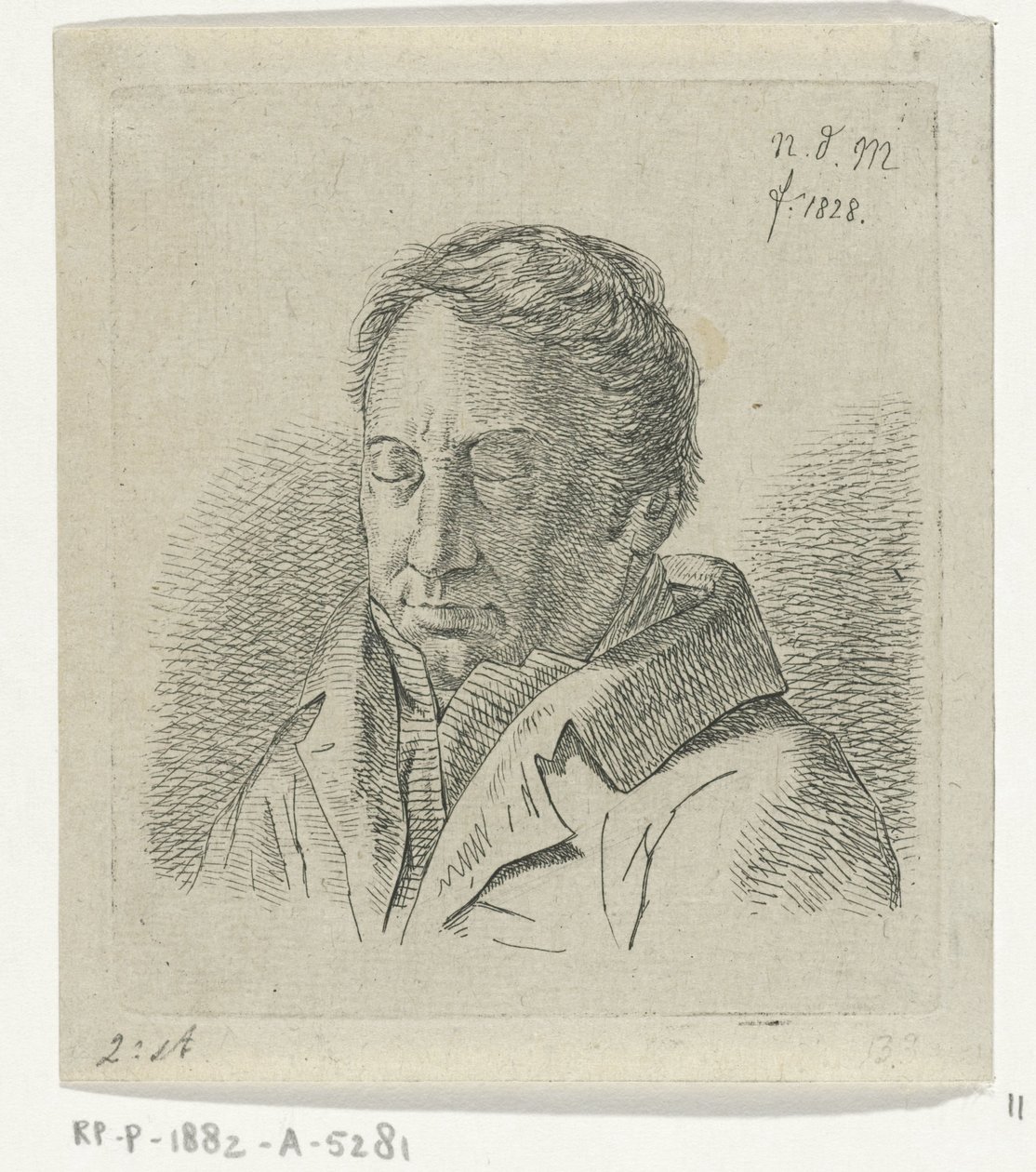 Gözleri kapalı adam by Anthonie Willem Hendrik Nolthenius de Man