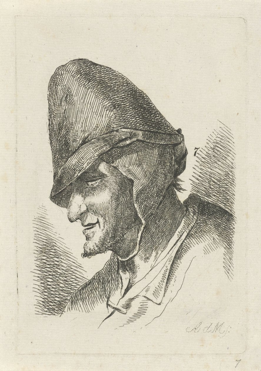 Yüksek şapkalı adam by Anthonie Willem Hendrik Nolthenius de Man