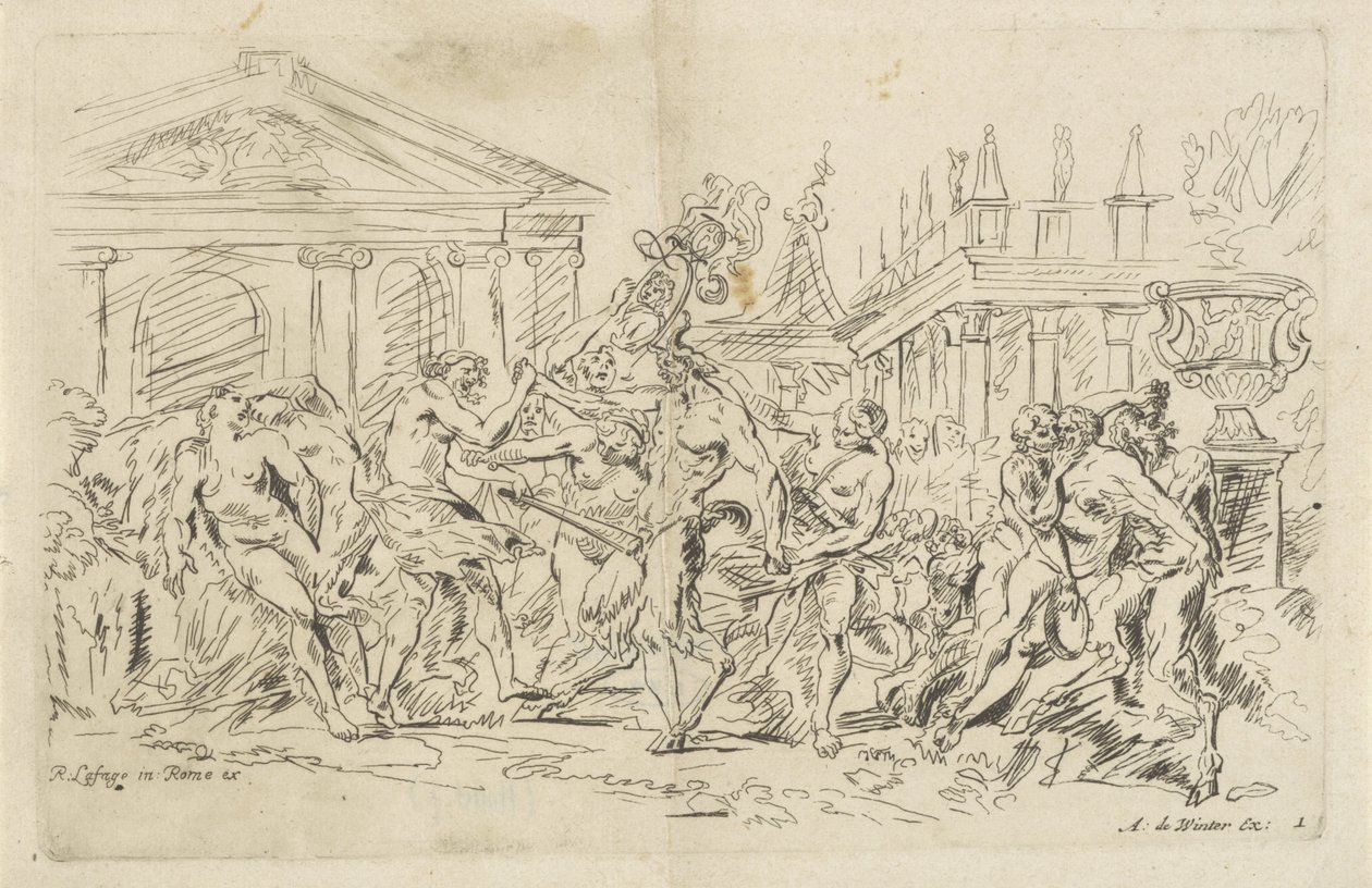 Dans eden perilerle satir Bacchanals (dizi adı) by Anthonie de Winter