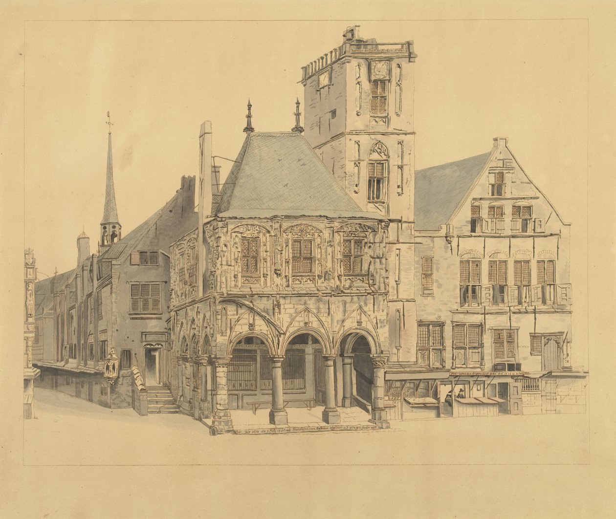 Amsterdam'ın Eski Belediye Binası, 1641 by Anthonie van den Bos