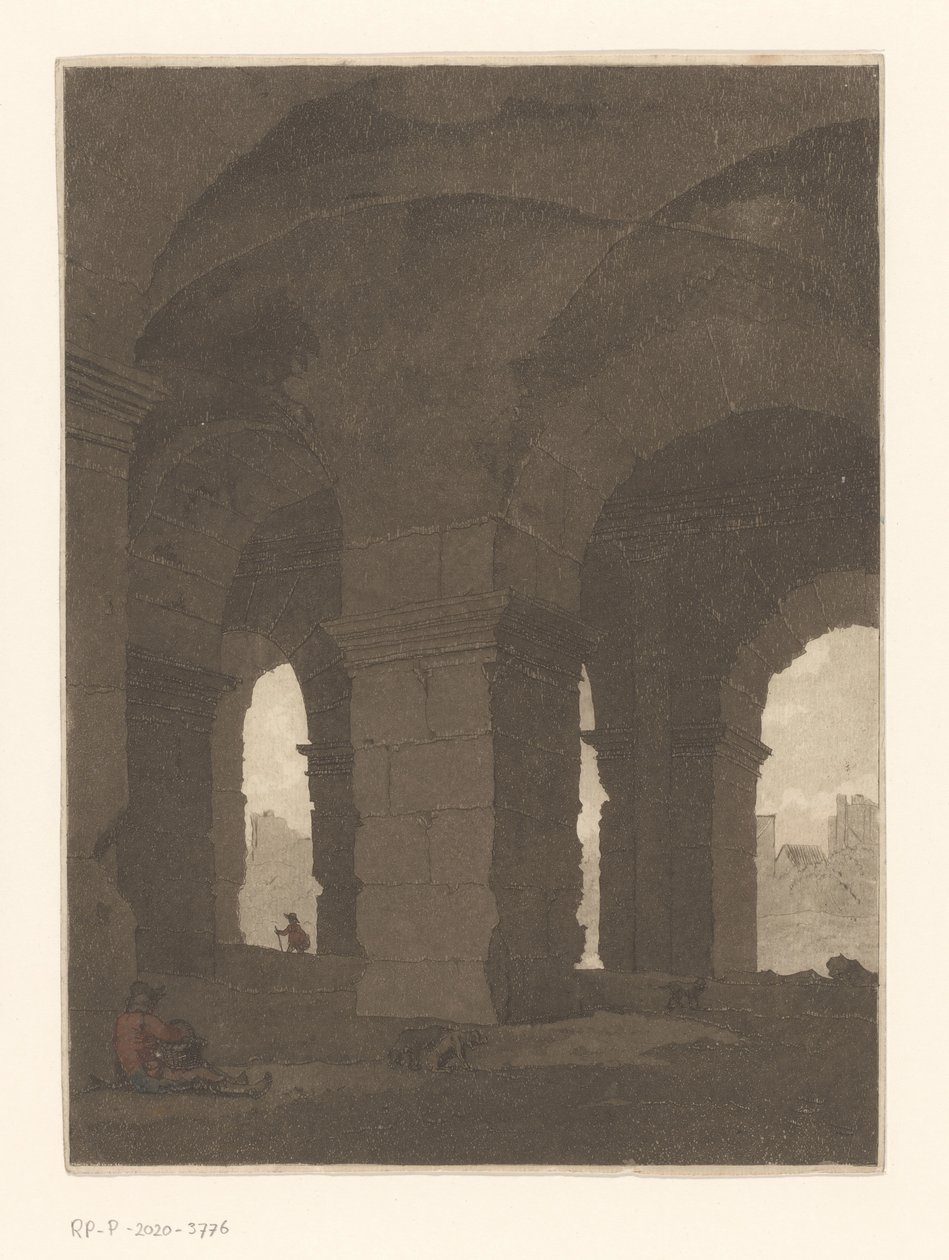 Kolezyum kemerlerinin altında by Anthonie van den Bos
