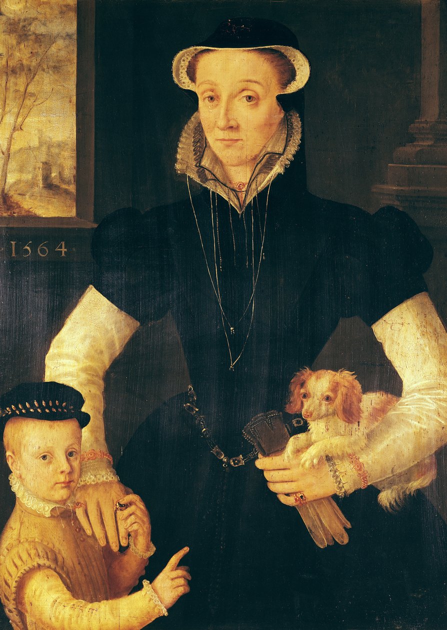 Bir Dul ve Oğlu, 1564 by Anthonis van Dashorst Mor