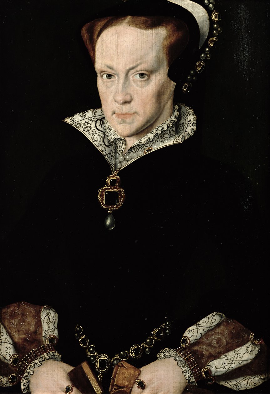 Queen Mary I (1516-58) of England  by Anthonis van Dashorst Mor