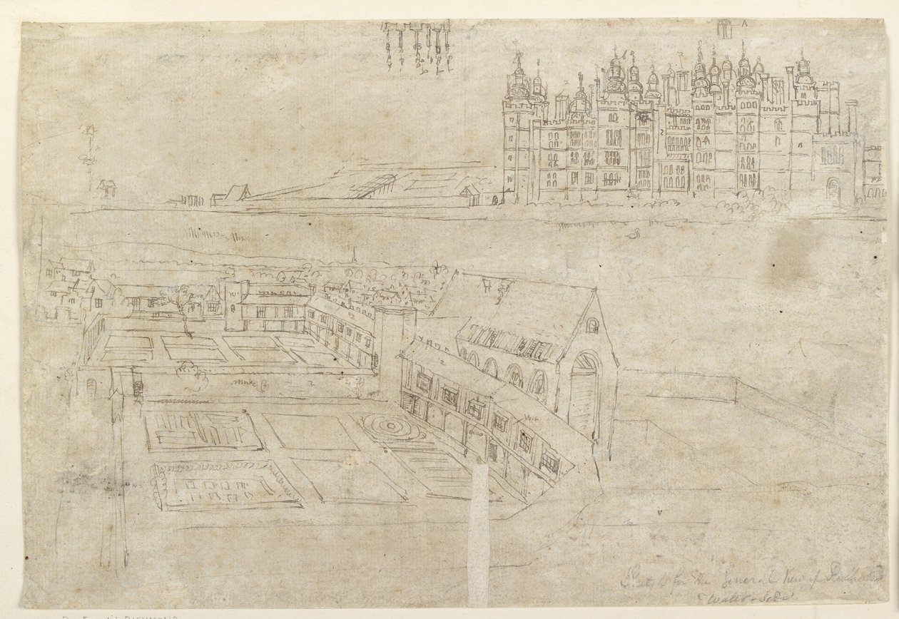 Recto: Richmond Sarayı ve Privy Gardens