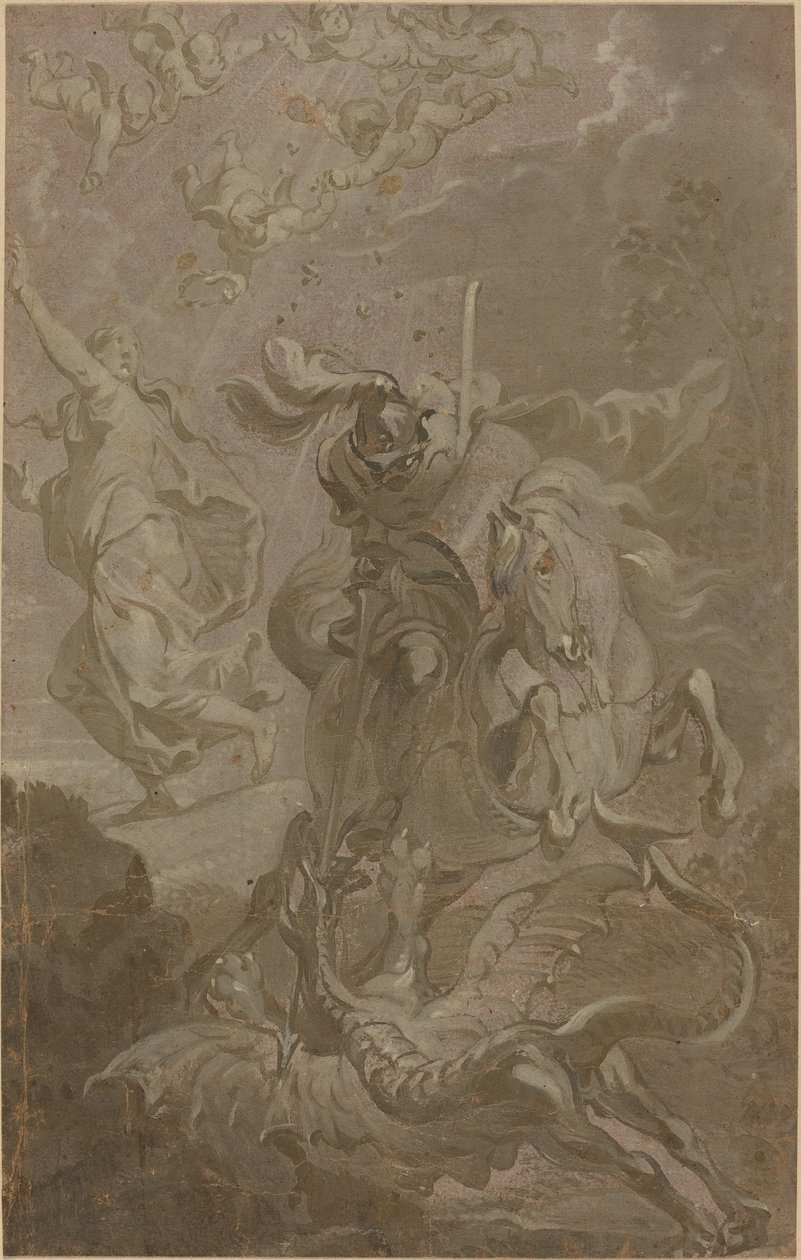 Aziz George ve Ejderha by Anthonis Sallaert