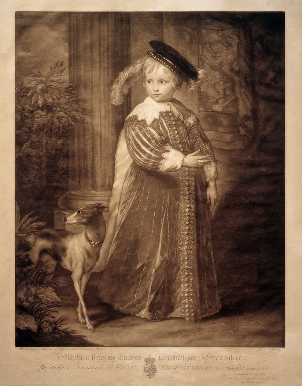 Bir çocuk olarak Orange-Nassau Wilhelm II by Anthony van Dyck