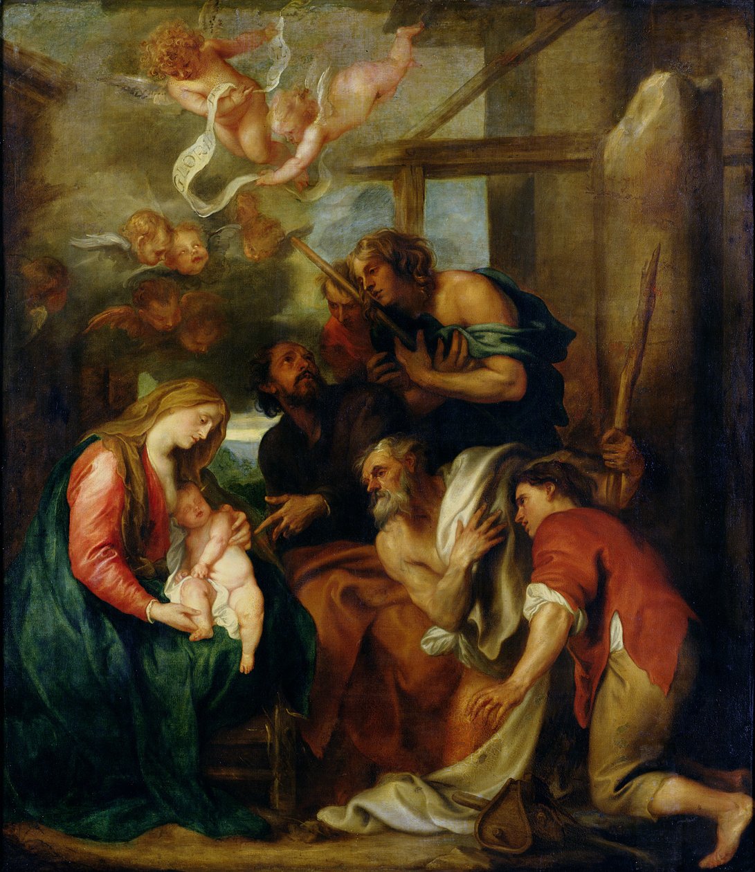 Çobanların hayranlığı by Anthony van Dyck