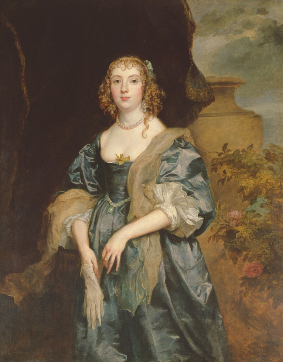 Anne Carr, Bedford Kontesi, c.1638 by Anthony van Dyck