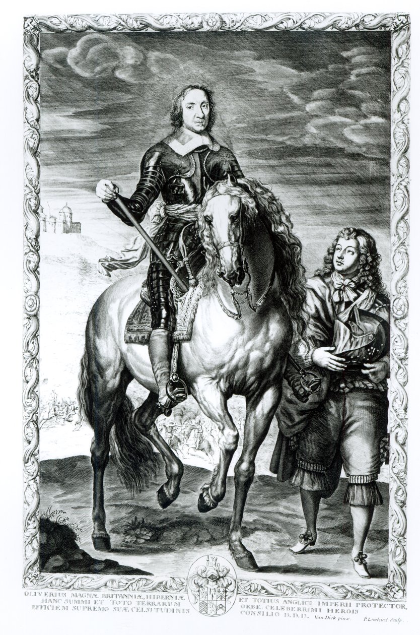 Pierre Lombart (1612-80) tarafından oyulmuş Oliver Cromwell