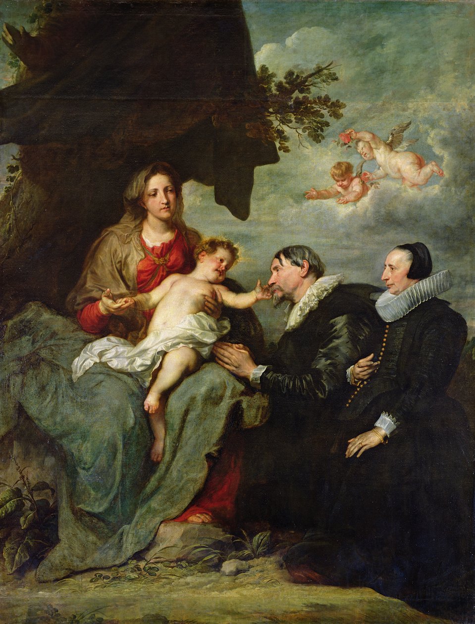 Madonna ve Donörlü Çocuk by Anthony van Dyck