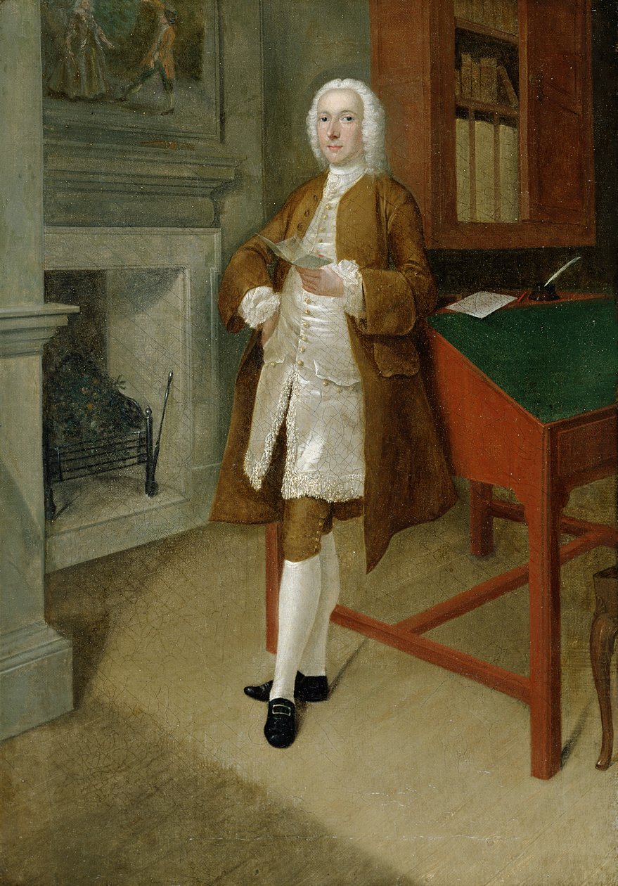 Kütüphanede Bilinmeyen Bir Adam, c.1740-41 by Anthony Devis