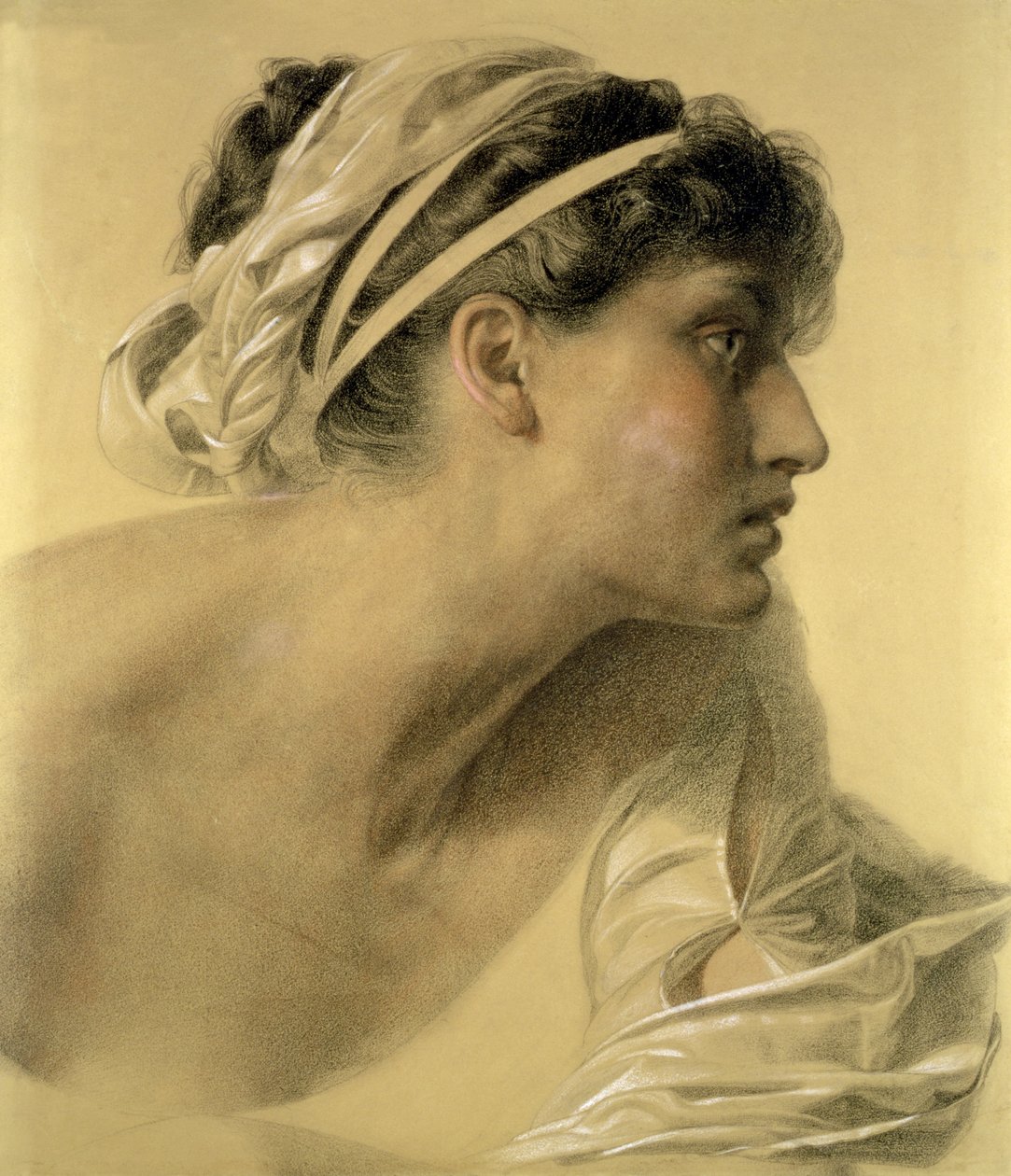 Penelope, 1878 (kağıt üzerinde renkli tebeşir) by Anthony Frederick Augustus Sandys