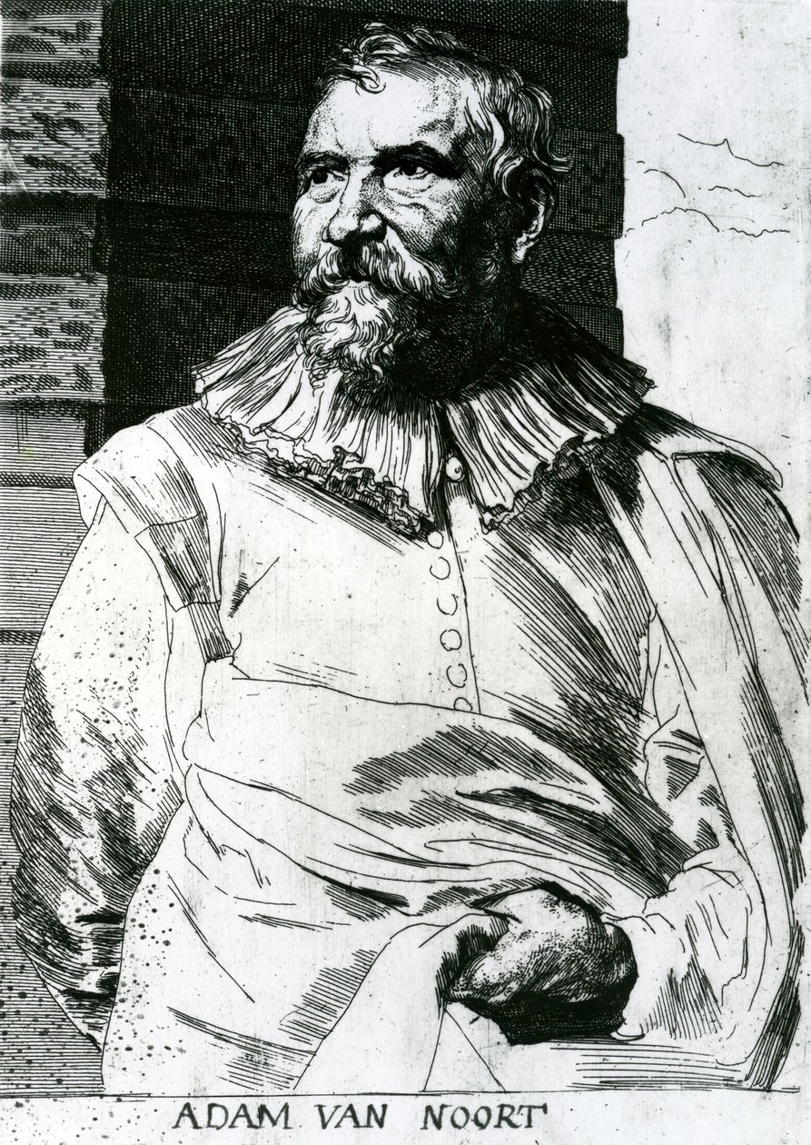 Adam Van Noort (15612-1641) by Anthony van Dyck