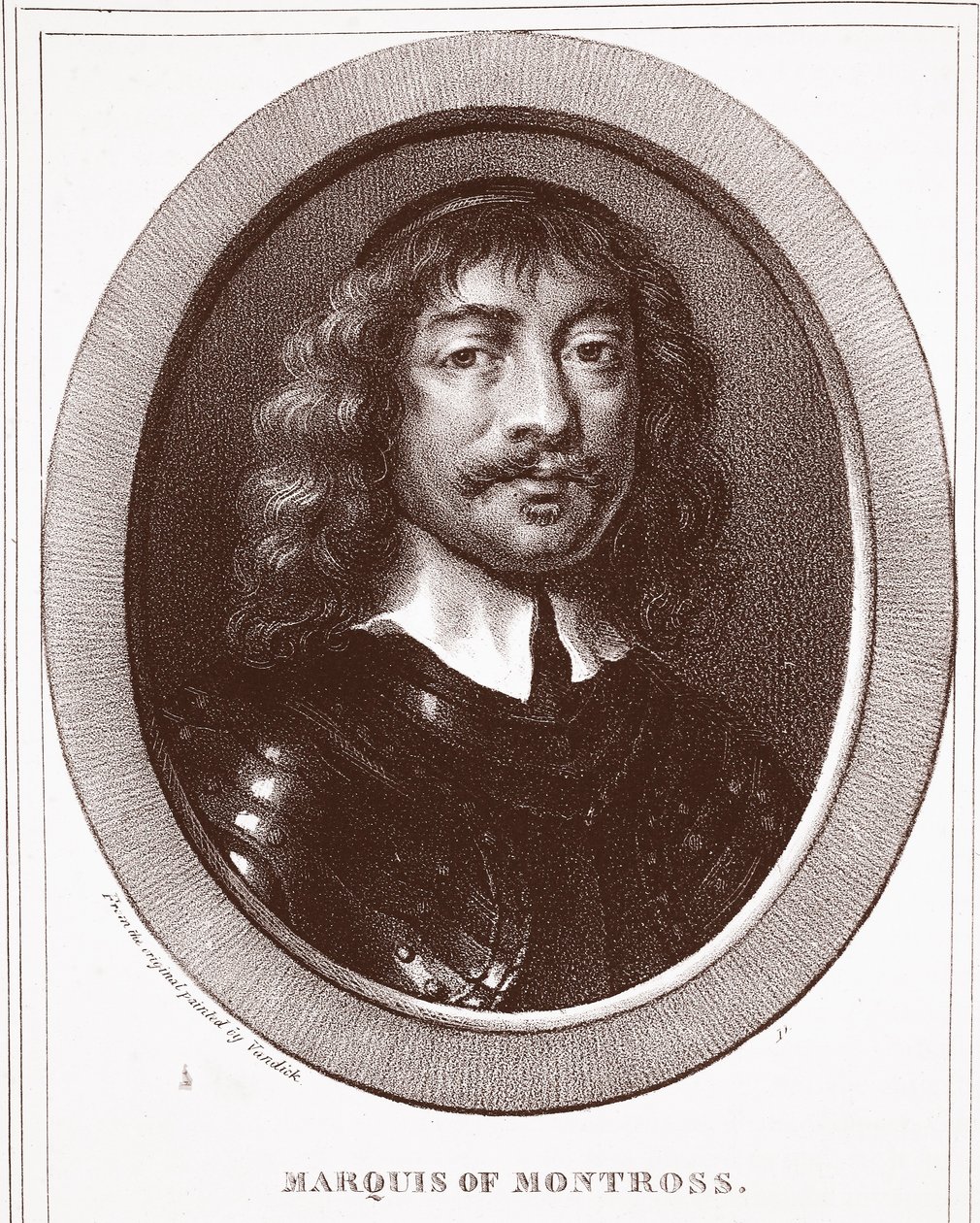 Montross Marquis, de Ducarme tarafından oyulmuş by Anthony van Dyck