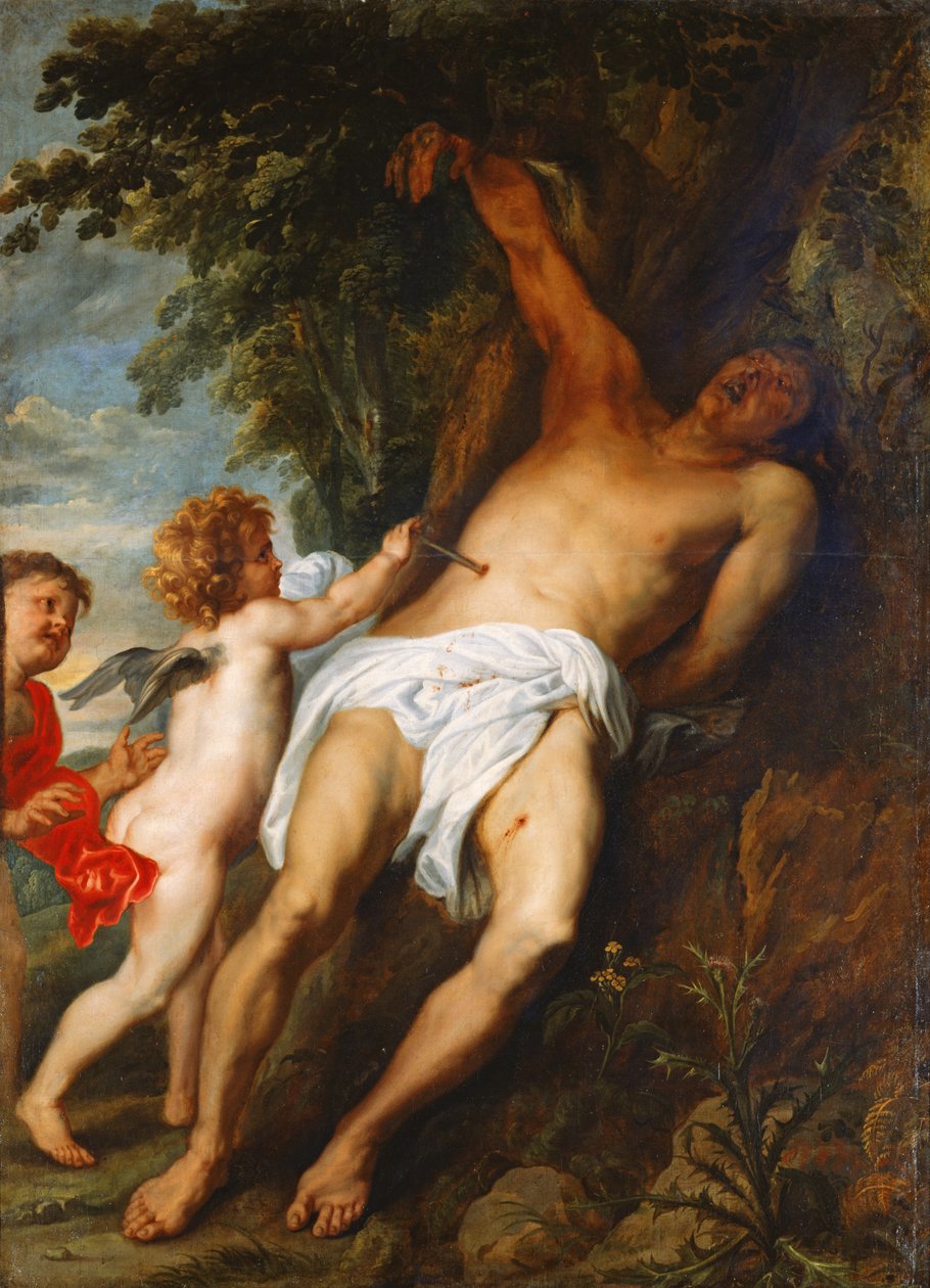 Aziz Sebastian Melekler Tarafından Kurtarıldı by Anthony van Dyck