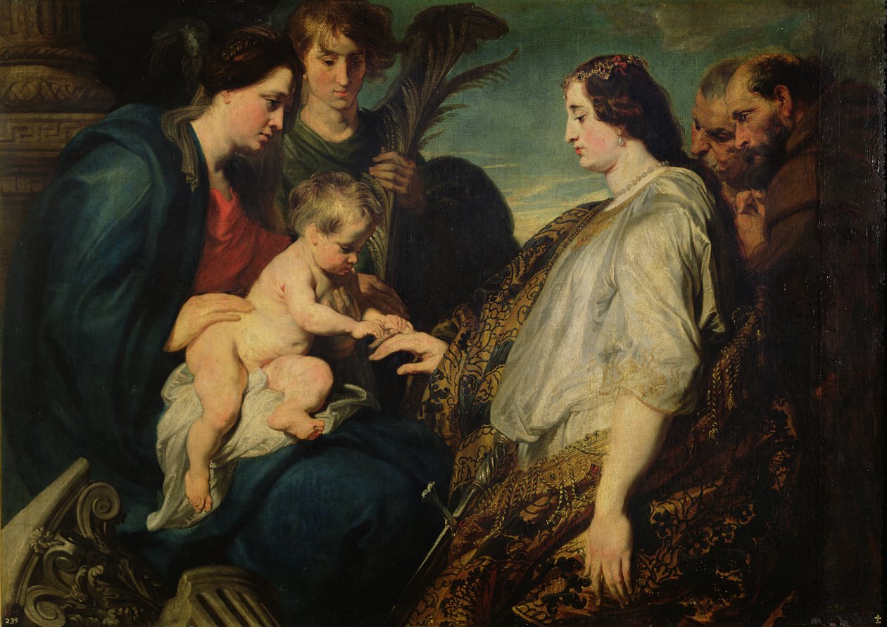 Aziz Catherine'in Mistik Evliliği, 161820 by Anthony van Dyck
