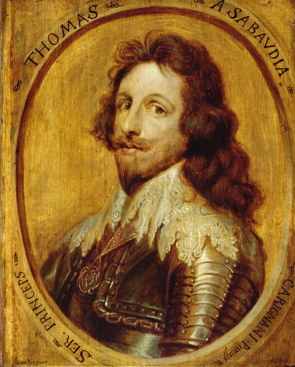Savoy Thomas (1597-1656) Carignan Prensi by Anthony van Dyck