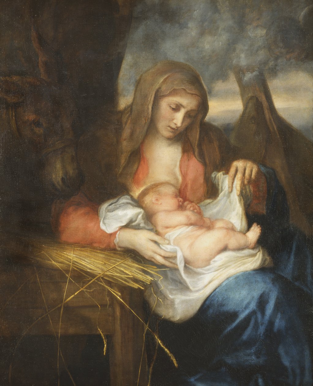 bakire ve çocuk by Anthony van Dyck