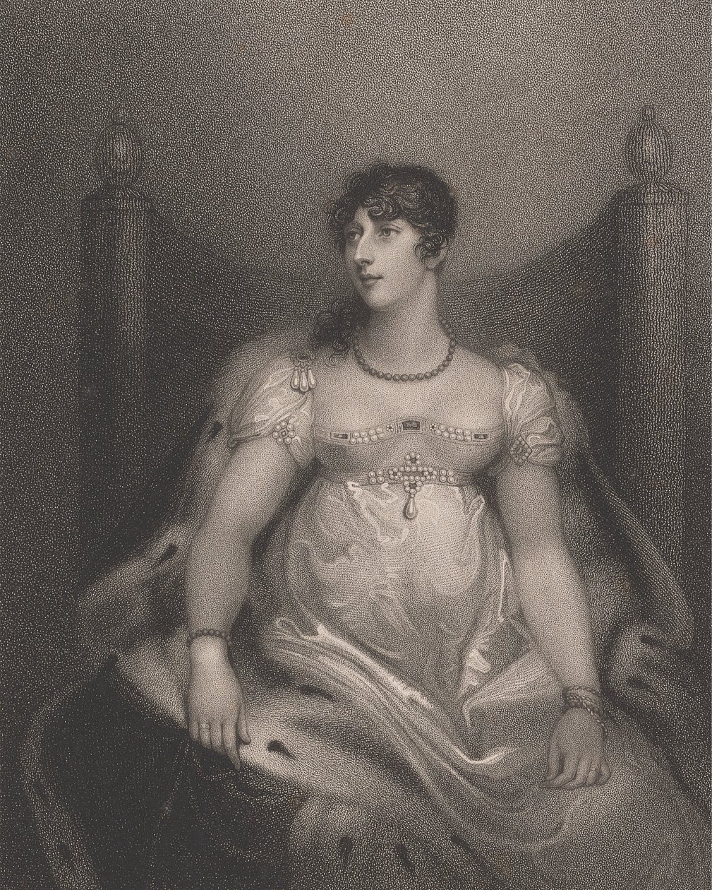 Charlotte Sophia (kızlık soyadı Leveson-Gower), Somerset, Beaufort Düşesi by Anthony Cardon
