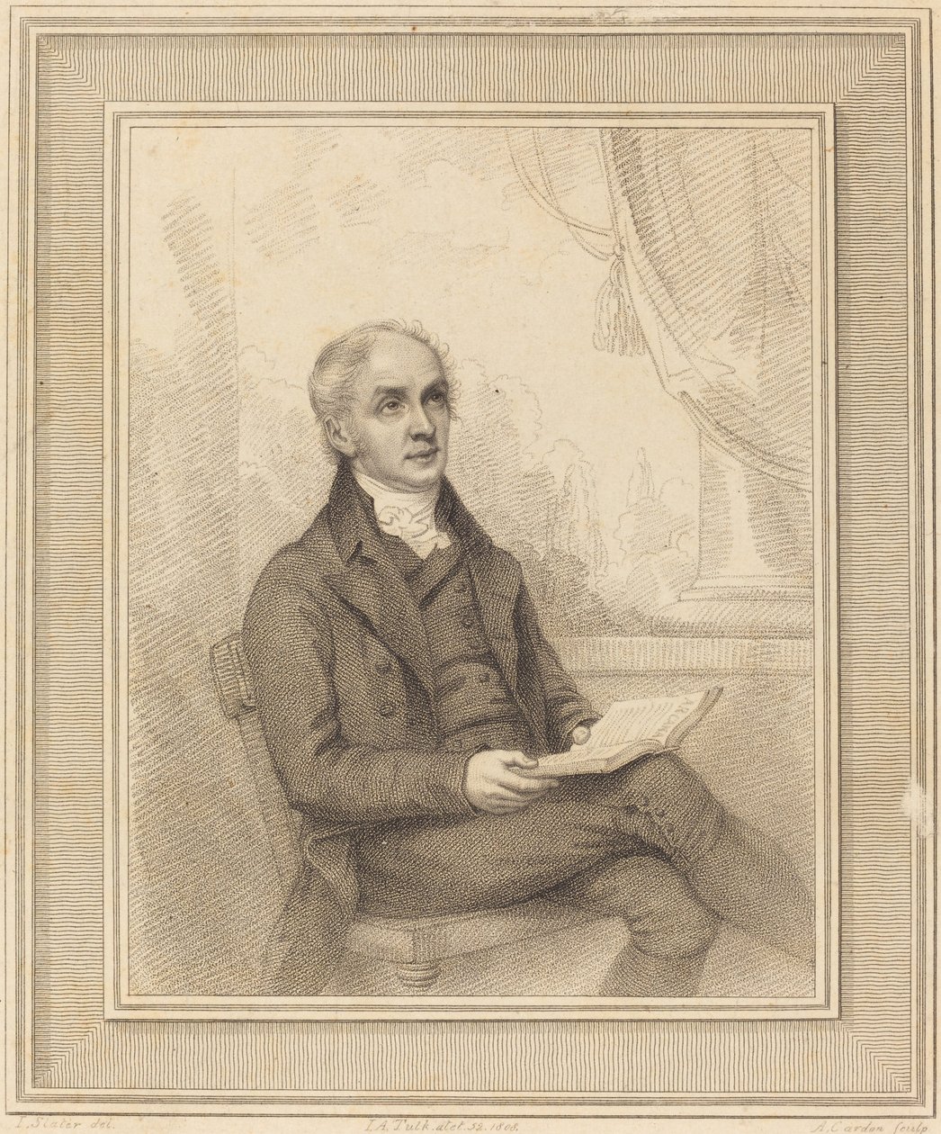 John Augustus Tulk by Anthony Cardon after Joseph Slater