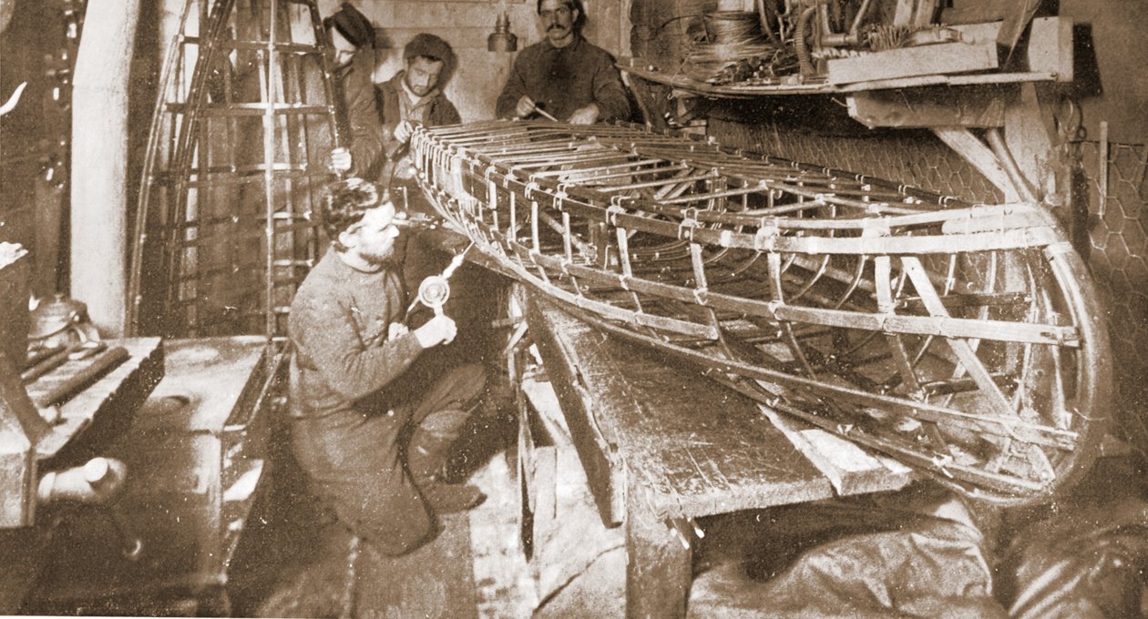 Hafif bir kesit tekne inşa edildi, pub. Londra 1907 (s/b fotoğraf) by Anthony Fiala