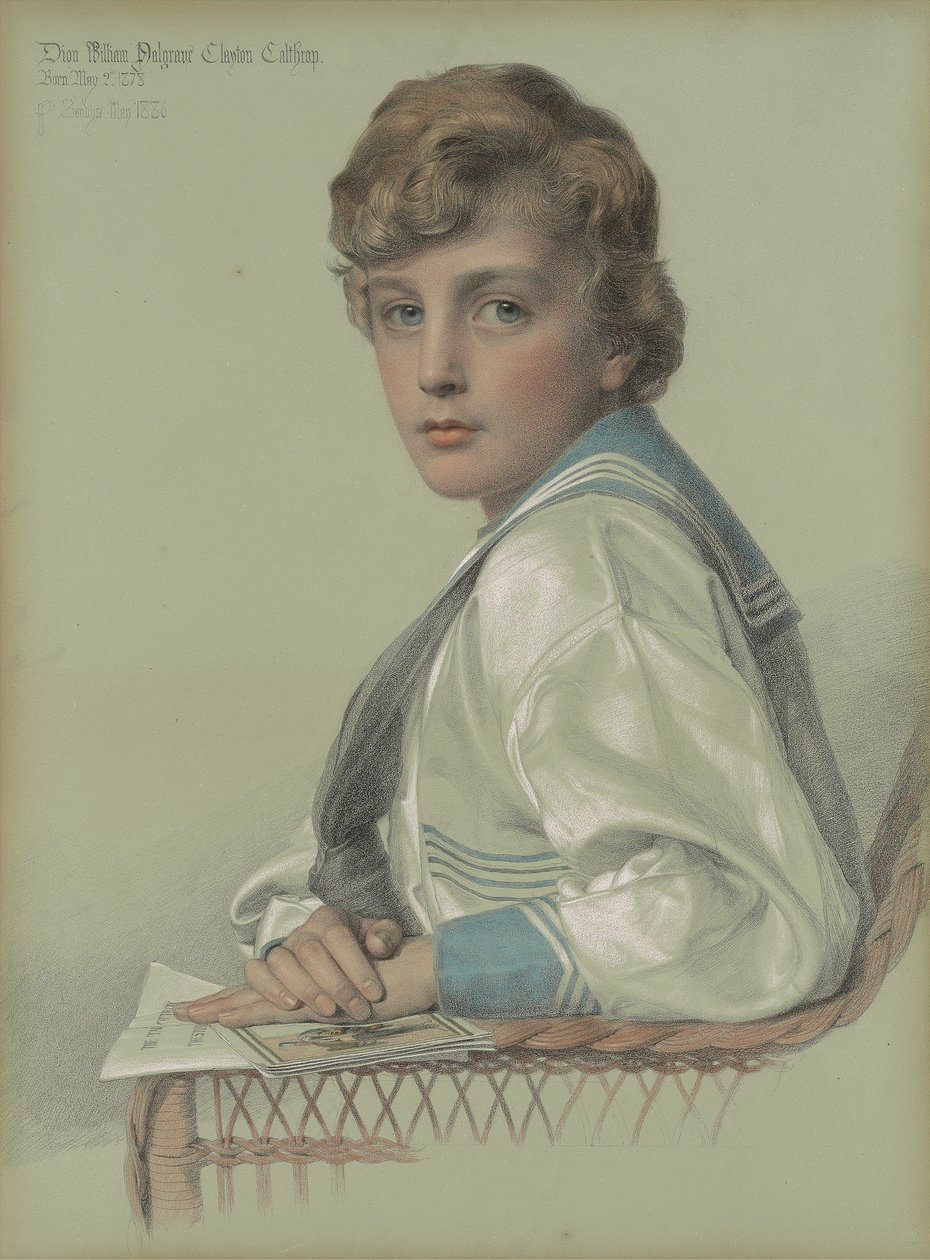 Dion William Palgrave Clayton Calthrop, sekiz yaşında by Anthony Frederick Augustus Sandys