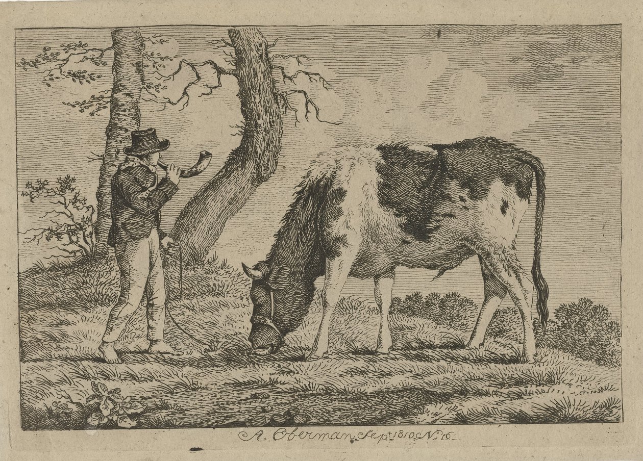 inek ile çoban İnek, Koyun ve Keçi Çalışmaları (dizi adı) by Anthony Oberman