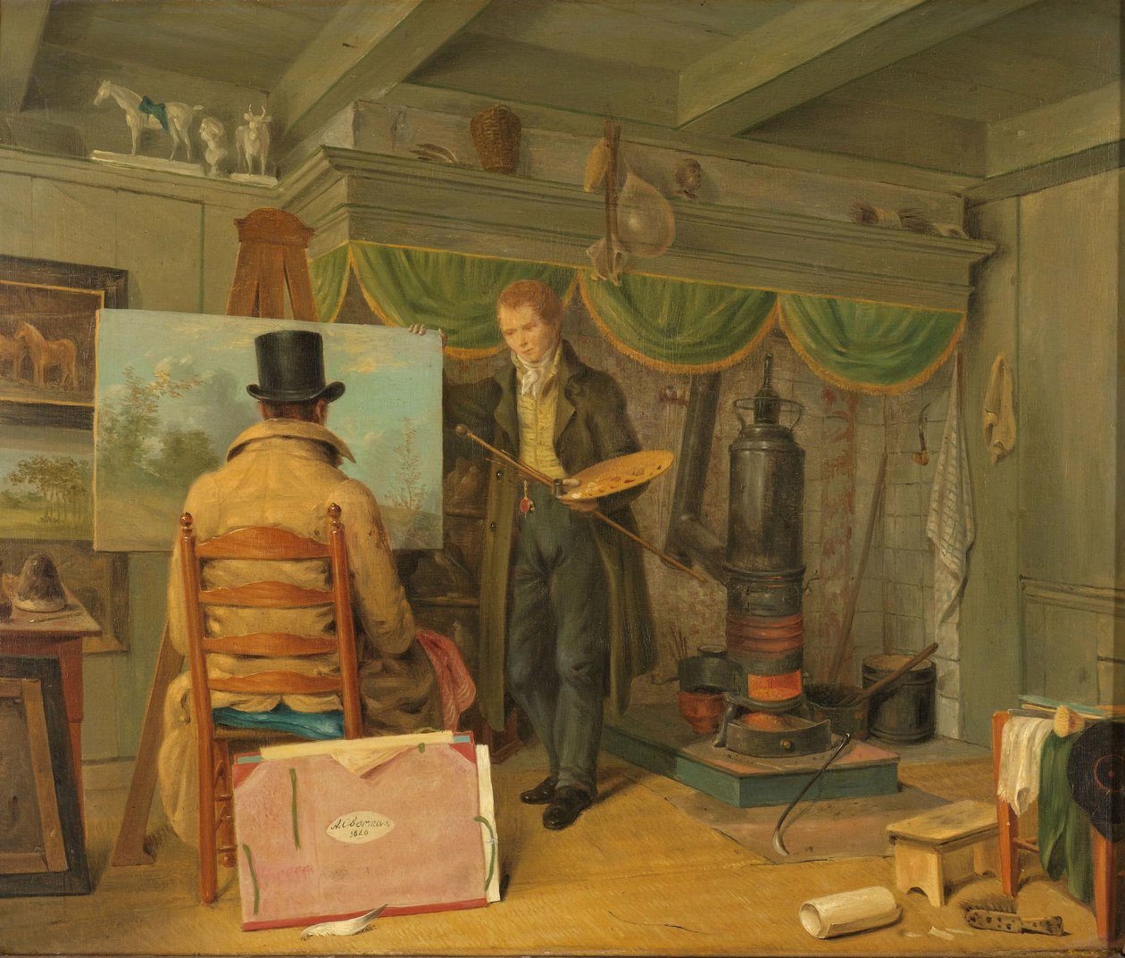 Sanatçı kendi stüdyosunda Ressam kendi atölyesinde by Anthony Oberman