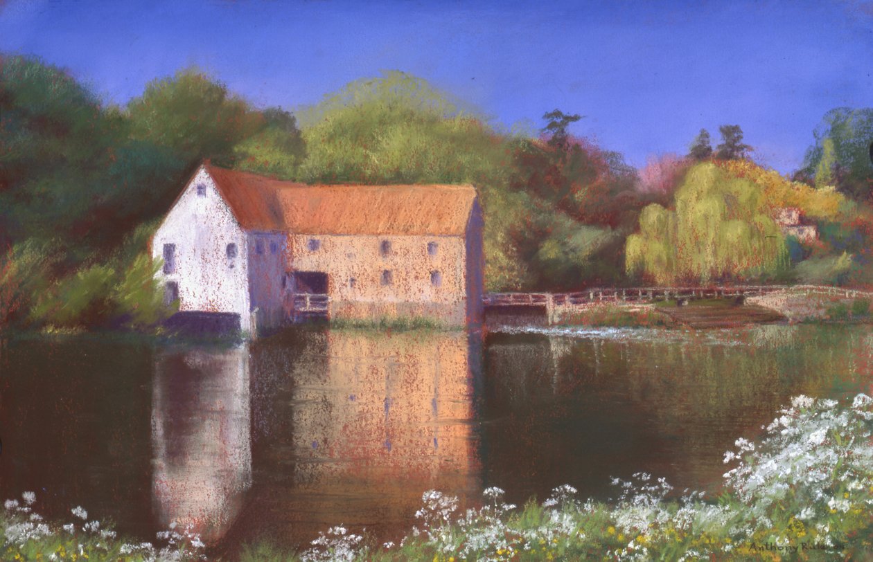 Değirmende Bahar, 2004 (kağıt üzerinde pastel) by Anthony Rule