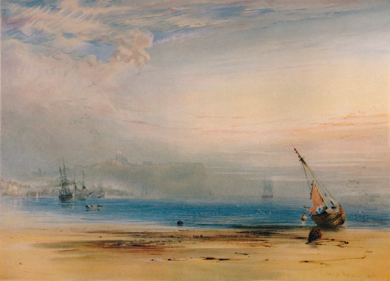 Körfezin karşısından Scarborough, 1850, 1935 by Anthony Vandyke Copley Fielding