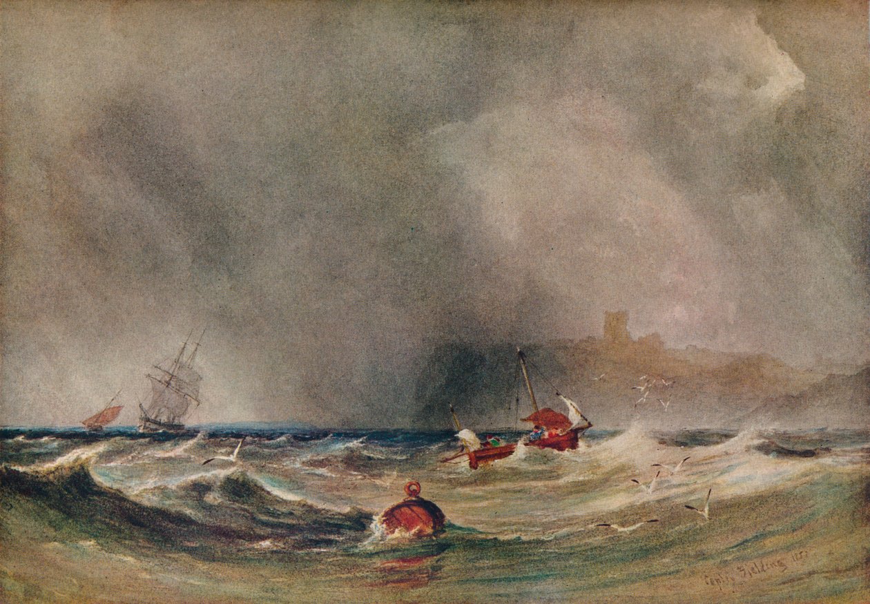 Whitby açıklarında fırtına, 1851, 1930. by Anthony Vandyke Copley Fielding