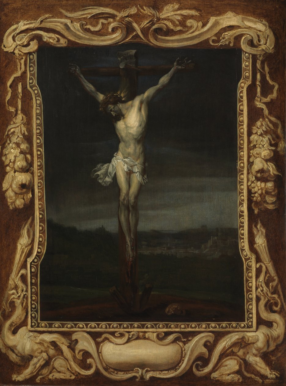 İsa çarmıhta, c.1630-32 (panelde yağlı boya) by Anthony van (attr. to) Dyck