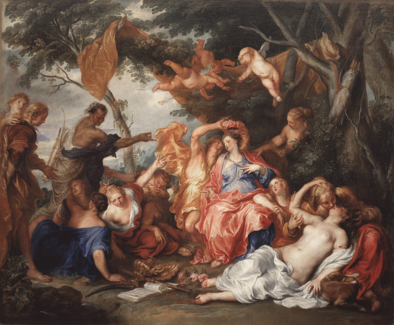 Amaryllis ve Mirtillo, 1631-1632. by Anthony van Dyck