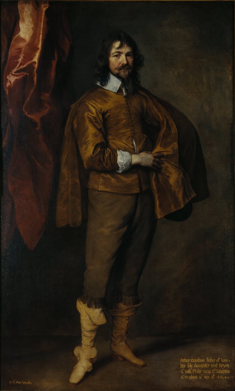 Arthur Goodwin, MP. (tuval üzerine yağlıboya) by Anthony van Dyck