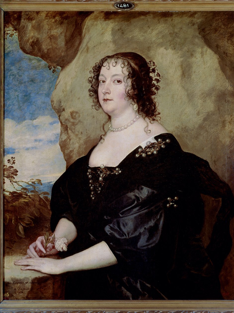 Beatriz van Hemmema, Oxford Kontesi, yak. 1638 (tuval üzerine yağlı boya) by Anthony van Dyck